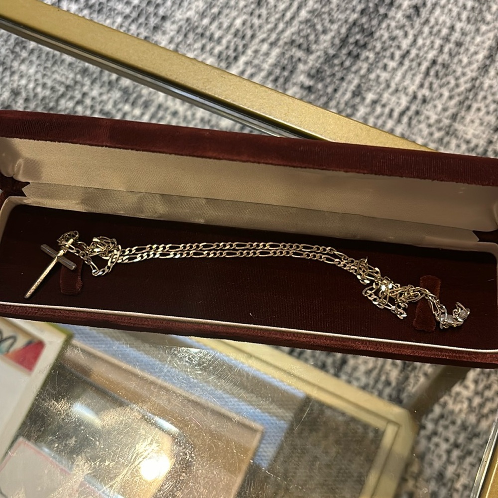 Sterling Silver Figaro chain